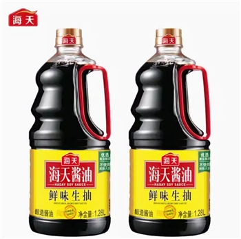 海天鲜味生抽酿造酱油1.9/L 瓶