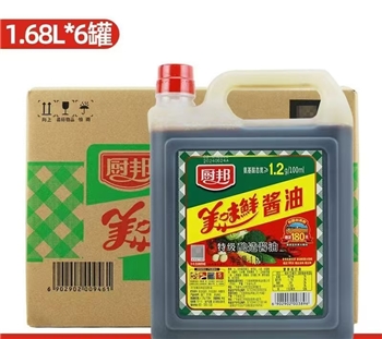 厨邦美味鲜1.68L*6瓶/箱