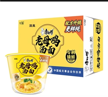 康师傅高汤老母鸡汤面113g*12/箱